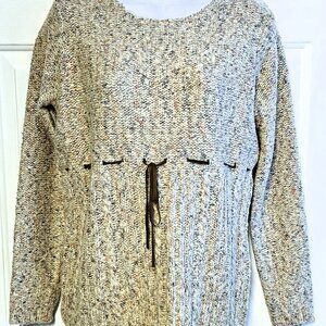 NWT Womens Boscovs Architect Baby Doll Sweater with Middle Bow Accent Small